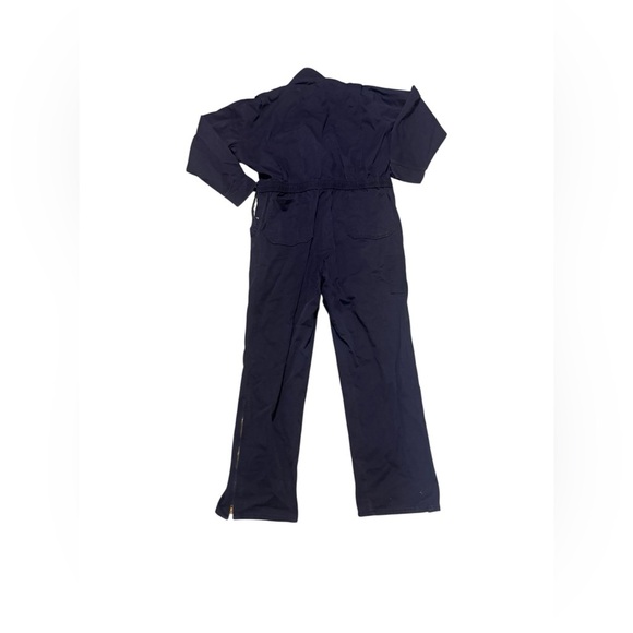 Flame Resistant FR Coveralls Mens Large Regular WESTEX UltraSoft Value Line Blue - Picture 2 of 13